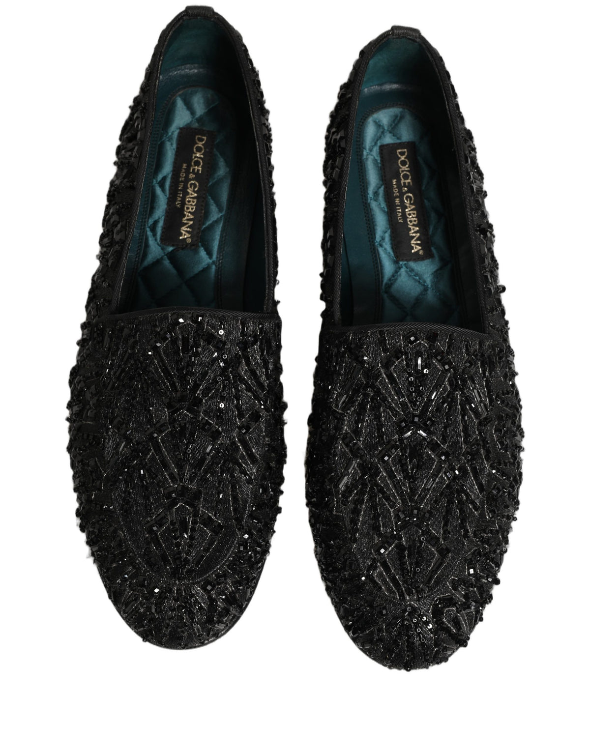 Black Velvet Embroidered Dress Loafers Shoes