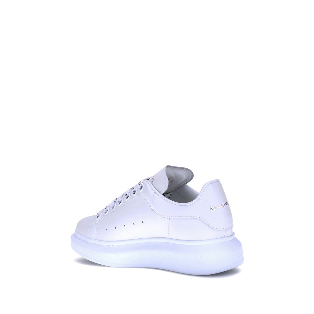 White Calf Leather Bos Taurus Platform Sneakers