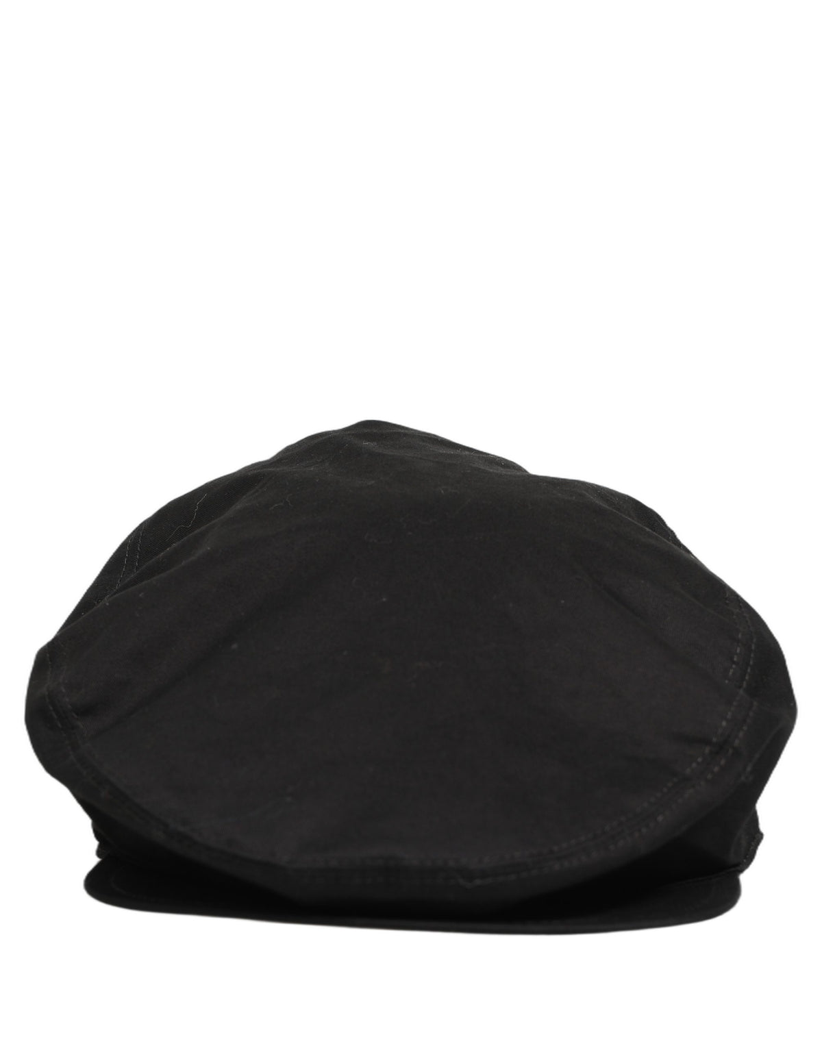 Men Black Cotton Stretch Newsboy Cloth Capello Hat