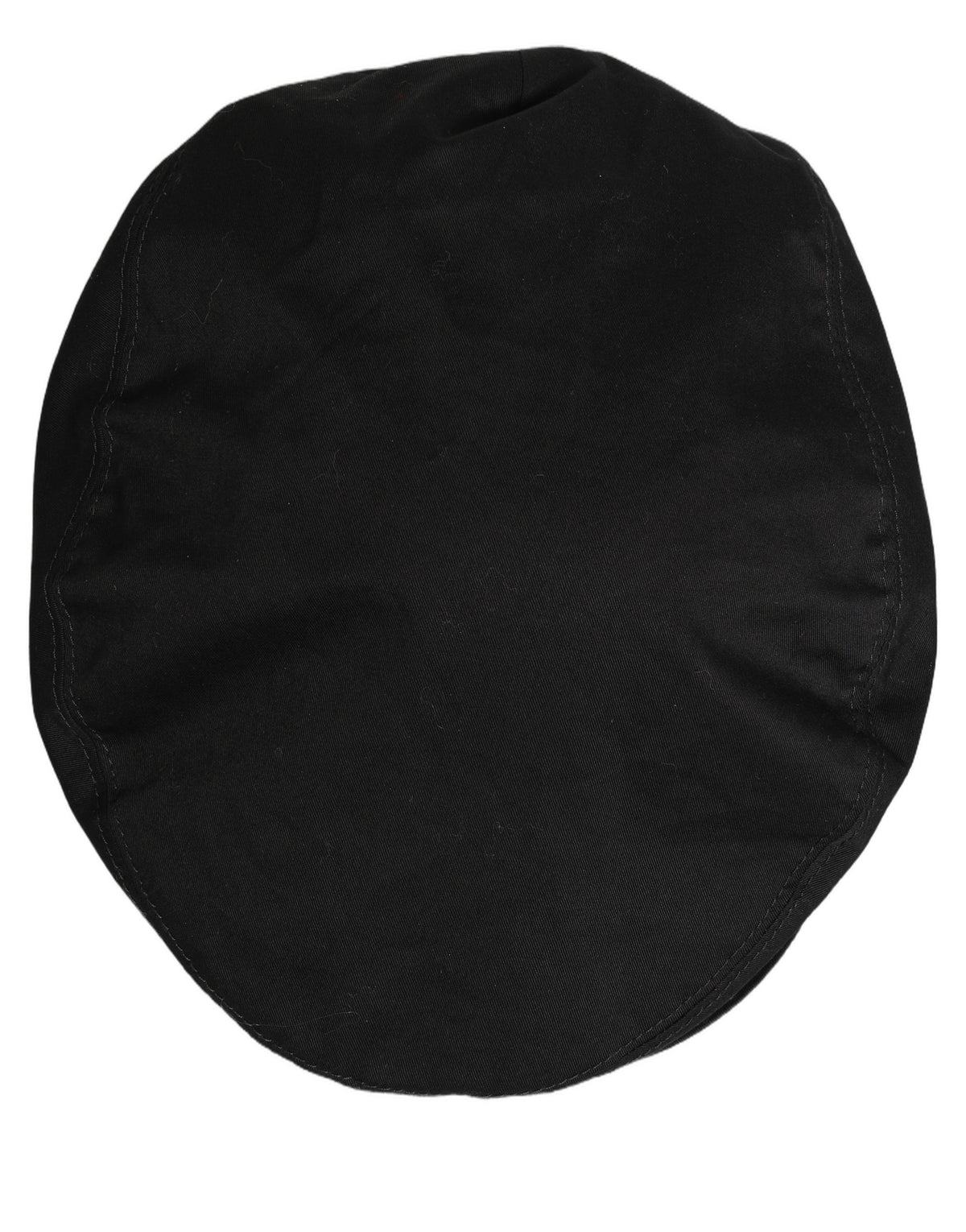 Men Black Cotton Stretch Newsboy Cloth Capello Hat