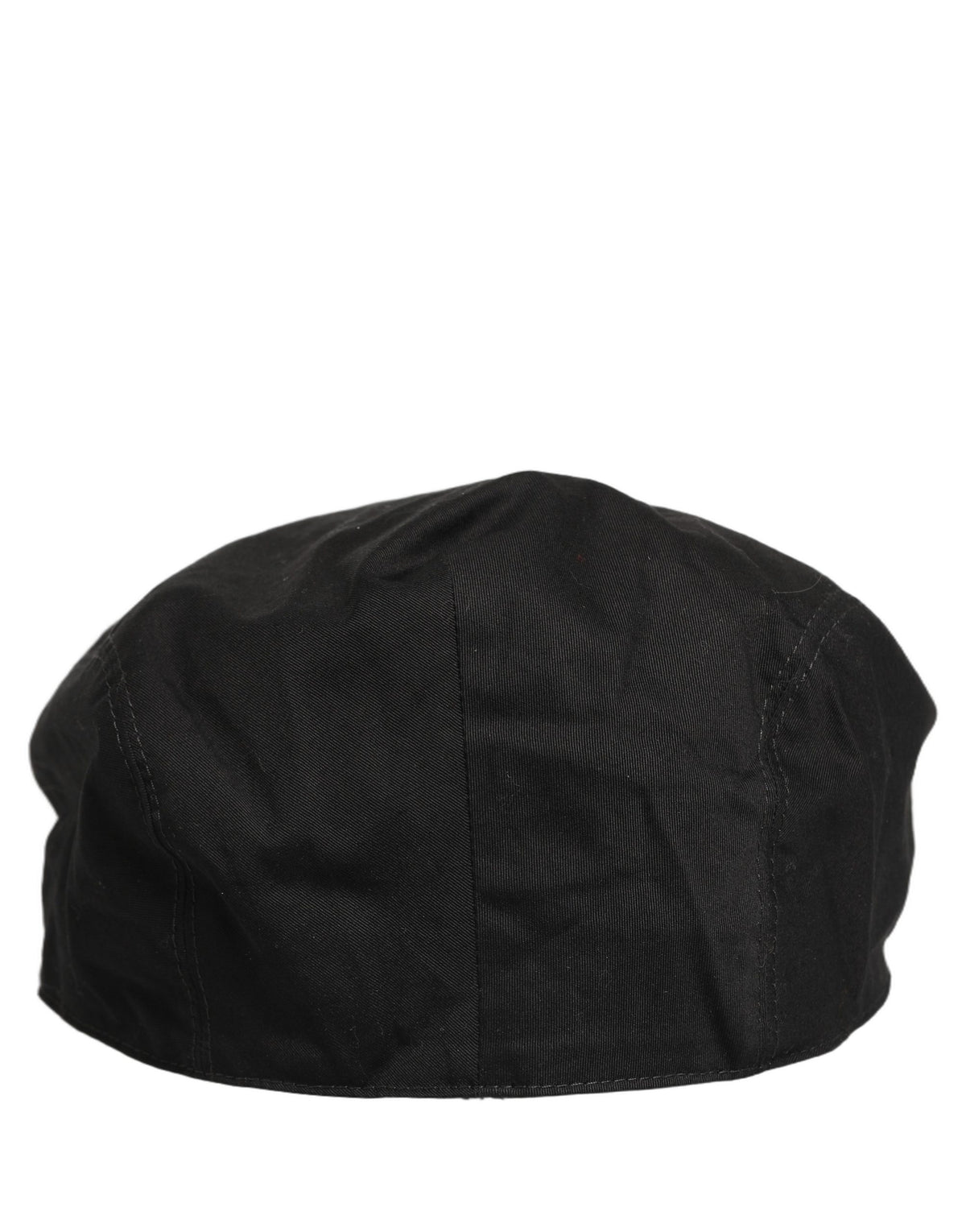 Men Black Cotton Stretch Newsboy Cloth Capello Hat