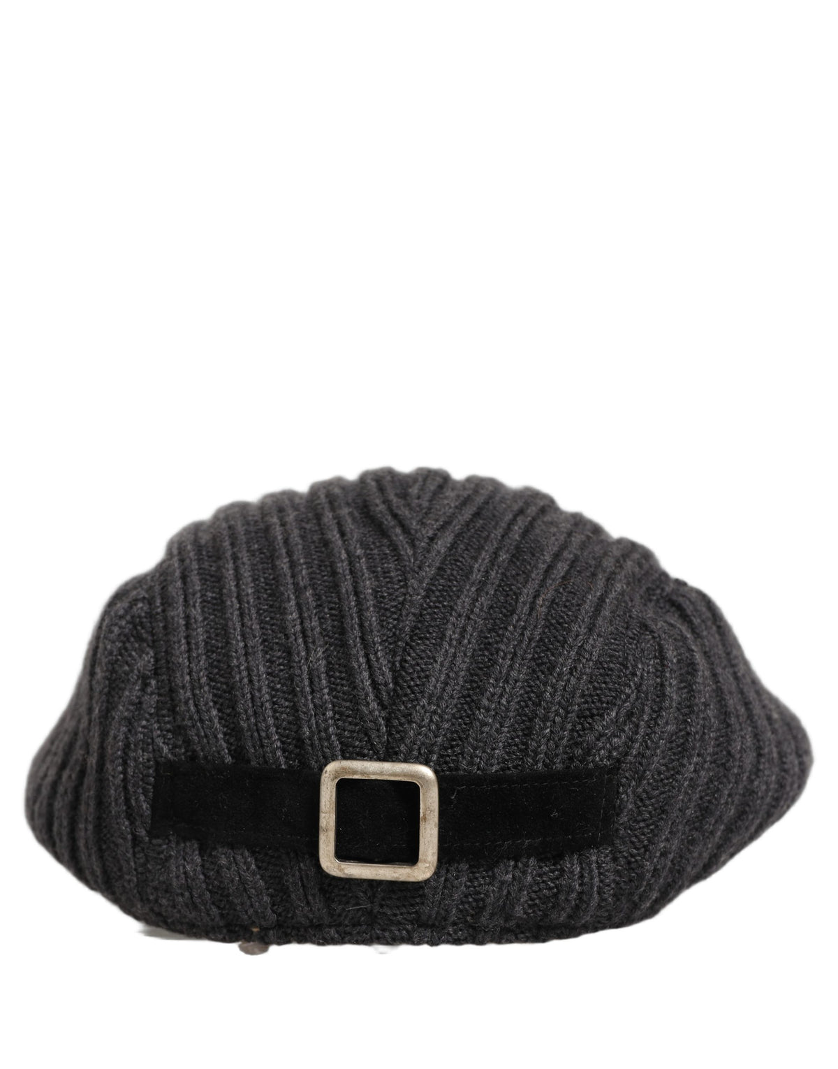 Men Dark Gray Wool Knitted Newsboy Capello Hat
