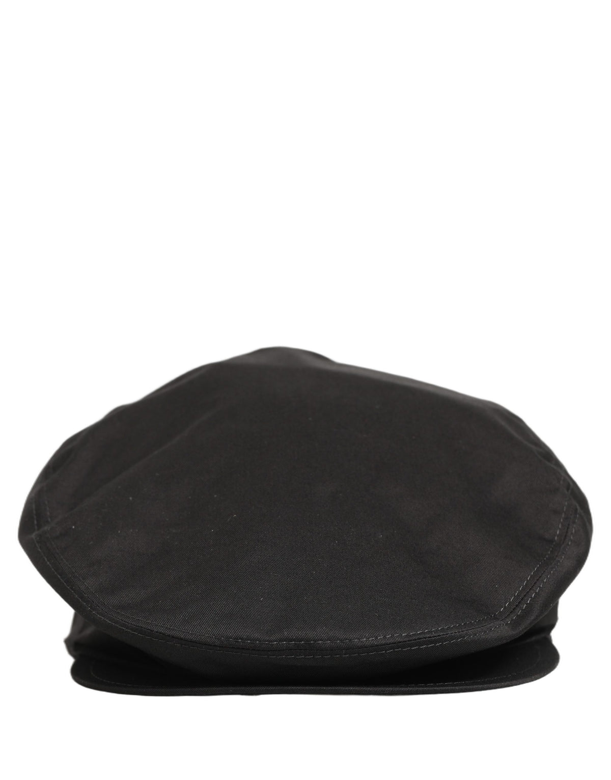 Men Black Cotton Stretch Newsboy Cloth Capello Hat