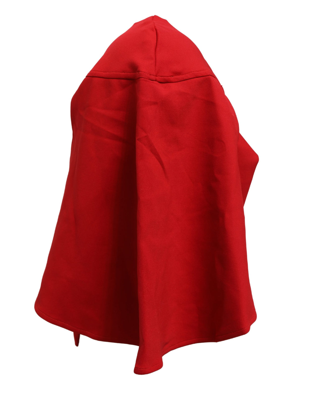 Women Red Polyester Whole Head Wrap Capello Hat