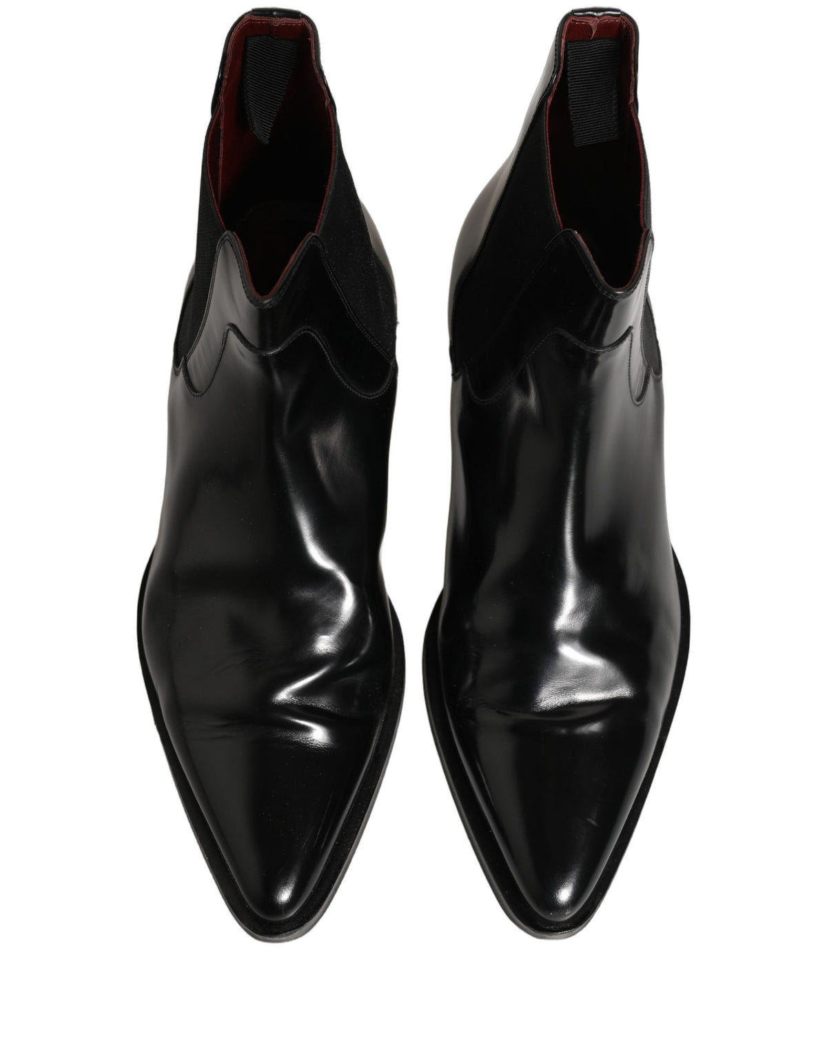 Black Chelsea Slip On Men Ankle Boots Shoes