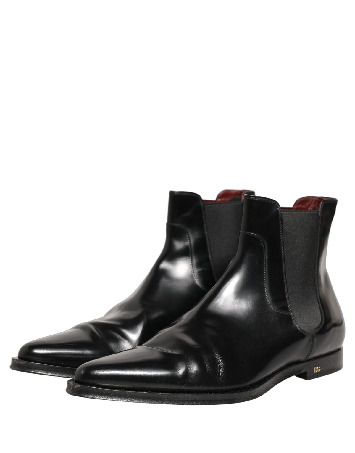 Black Chelsea Slip On Men Ankle Boots Shoes