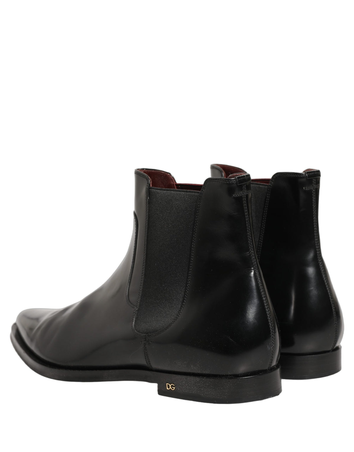 Black Chelsea Slip On Men Ankle Boots Shoes