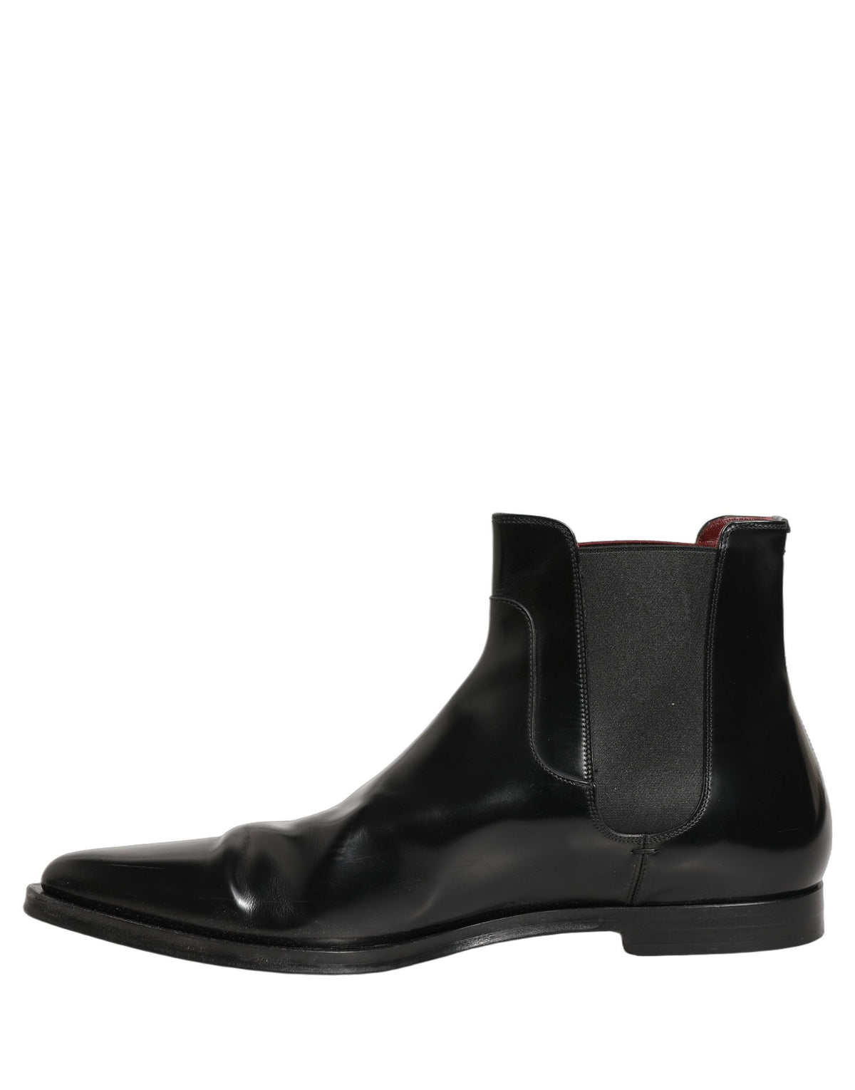 Black Chelsea Slip On Men Ankle Boots Shoes