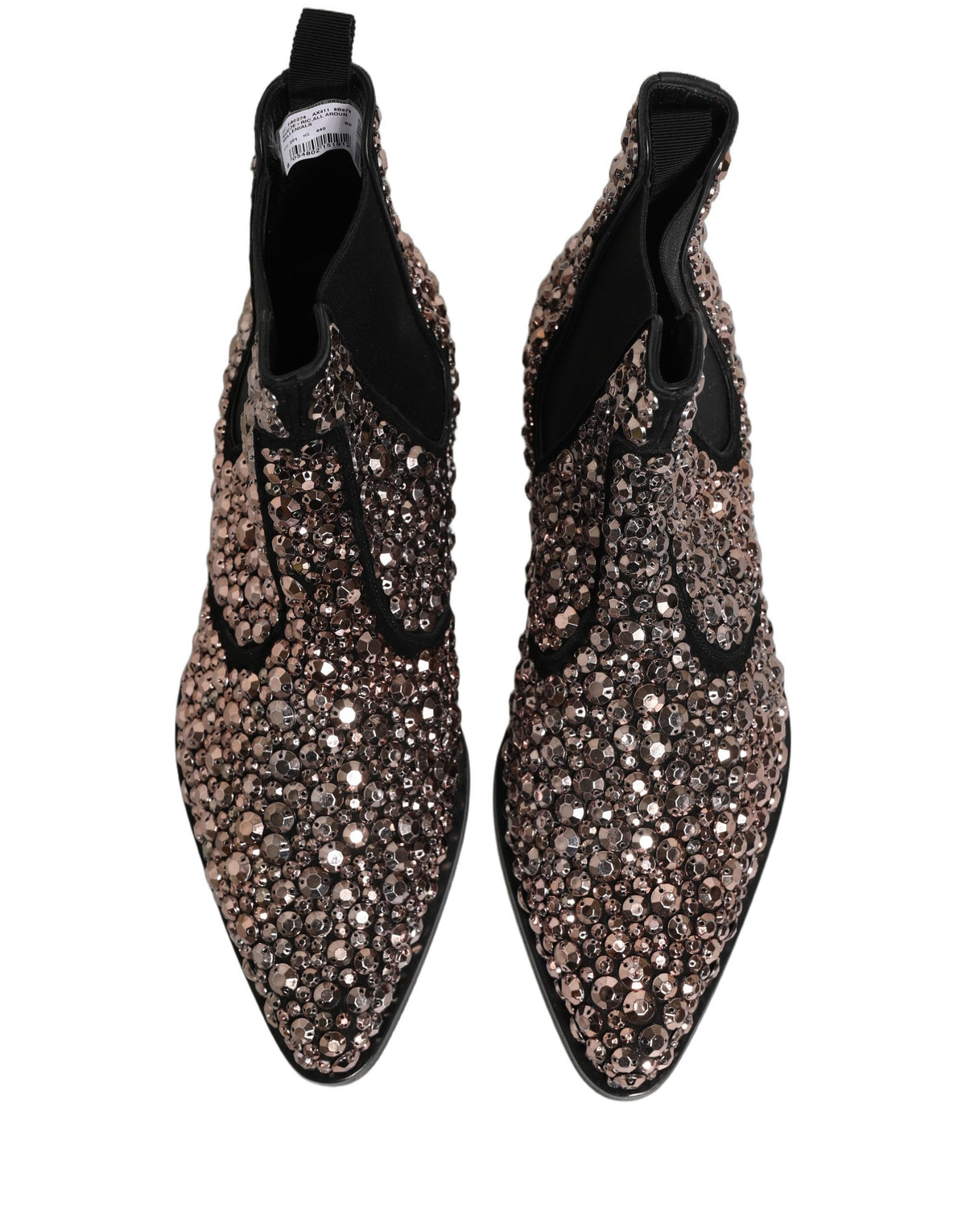 Silver Embellished Chelsea Ankle Boots Shoes