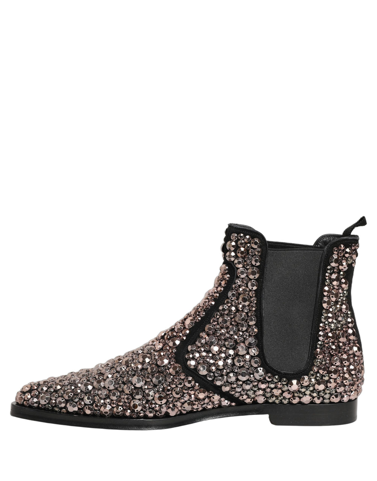 Silver Embellished Chelsea Ankle Boots Shoes