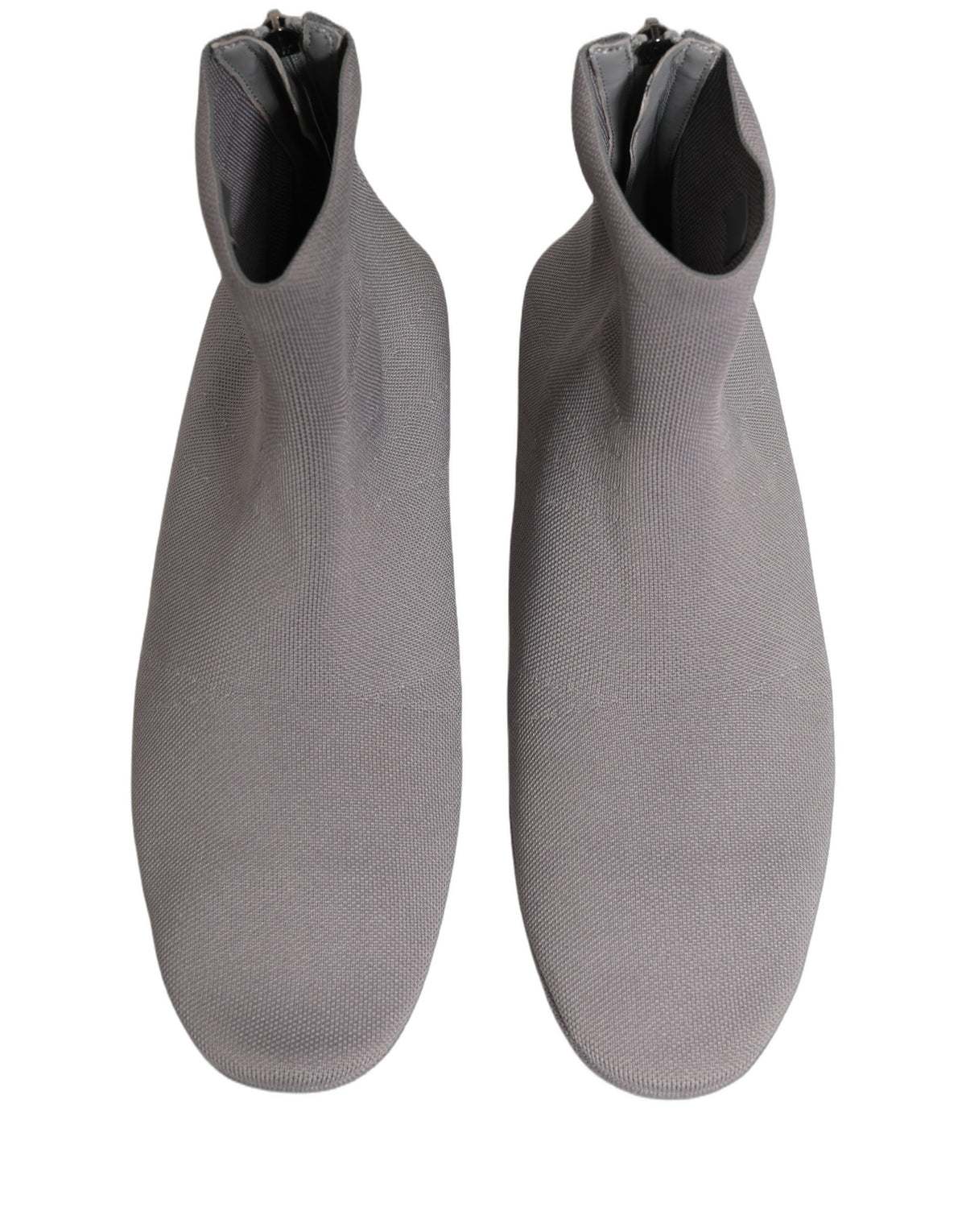 Gray Stretch Mesh Men Ankle Boots Shoes