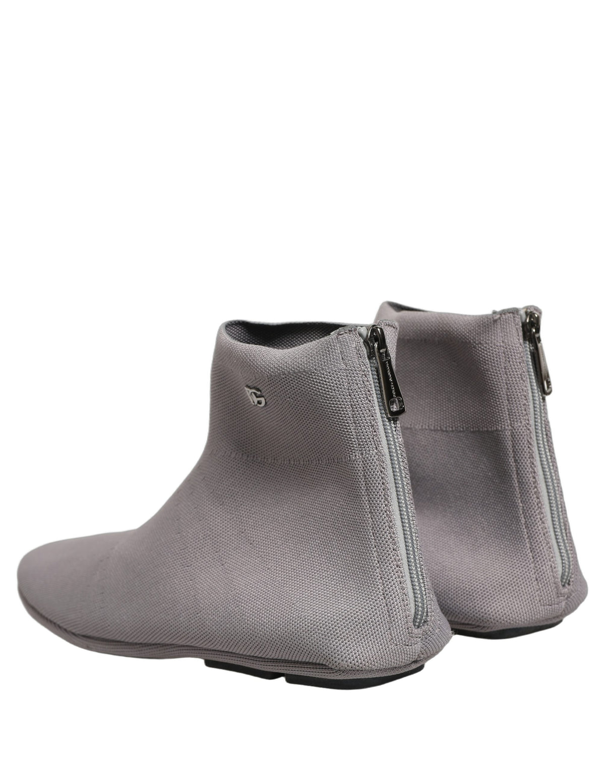 Gray Stretch Mesh Men Ankle Boots Shoes