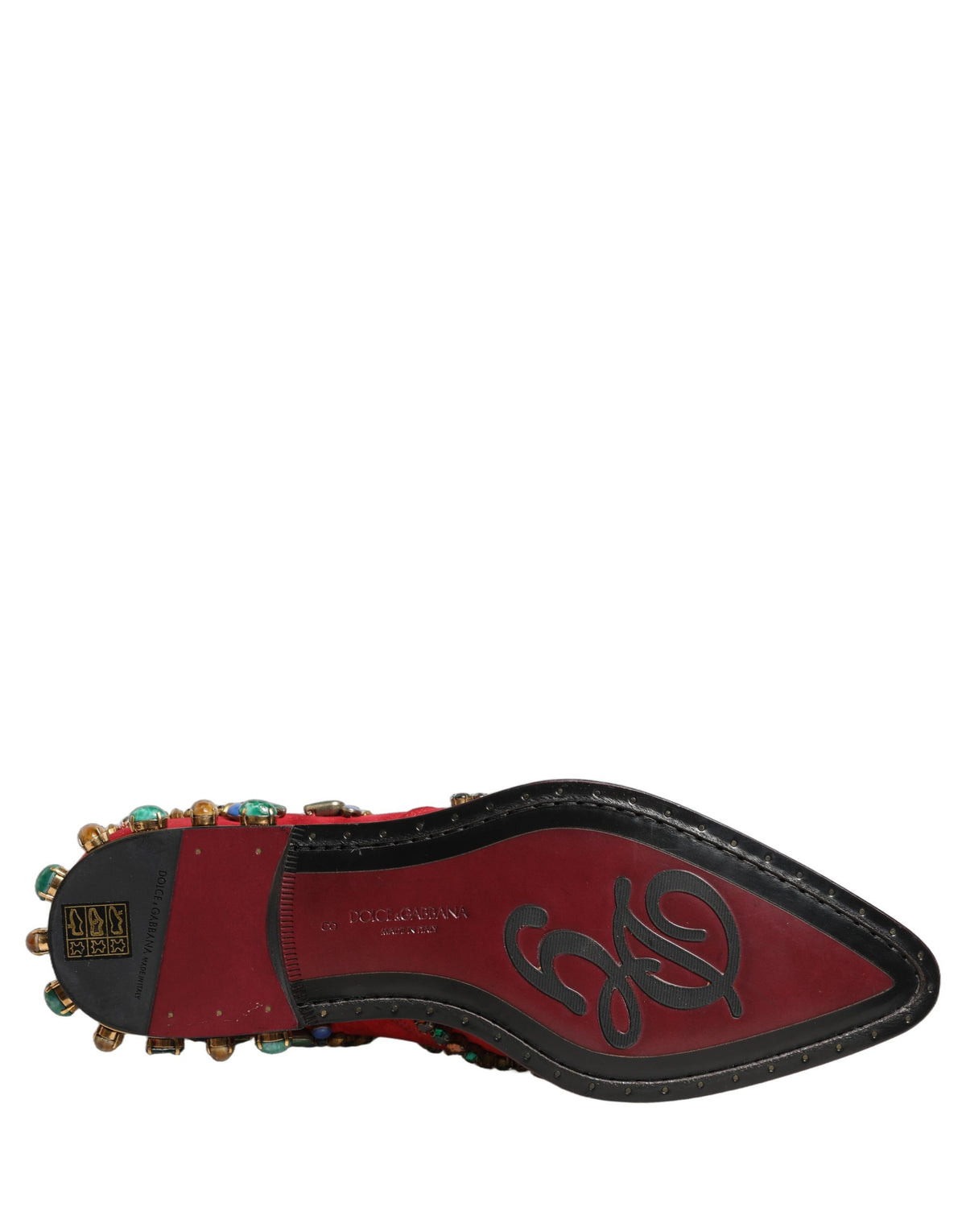 Red Embellished Chelsea Ankle Boots Shoes