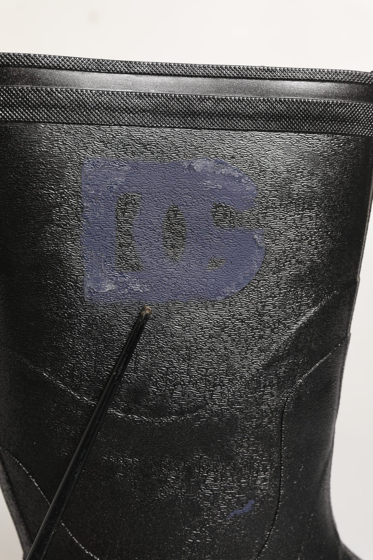 Black PVC Pull On Rain Boots Men Shoes
