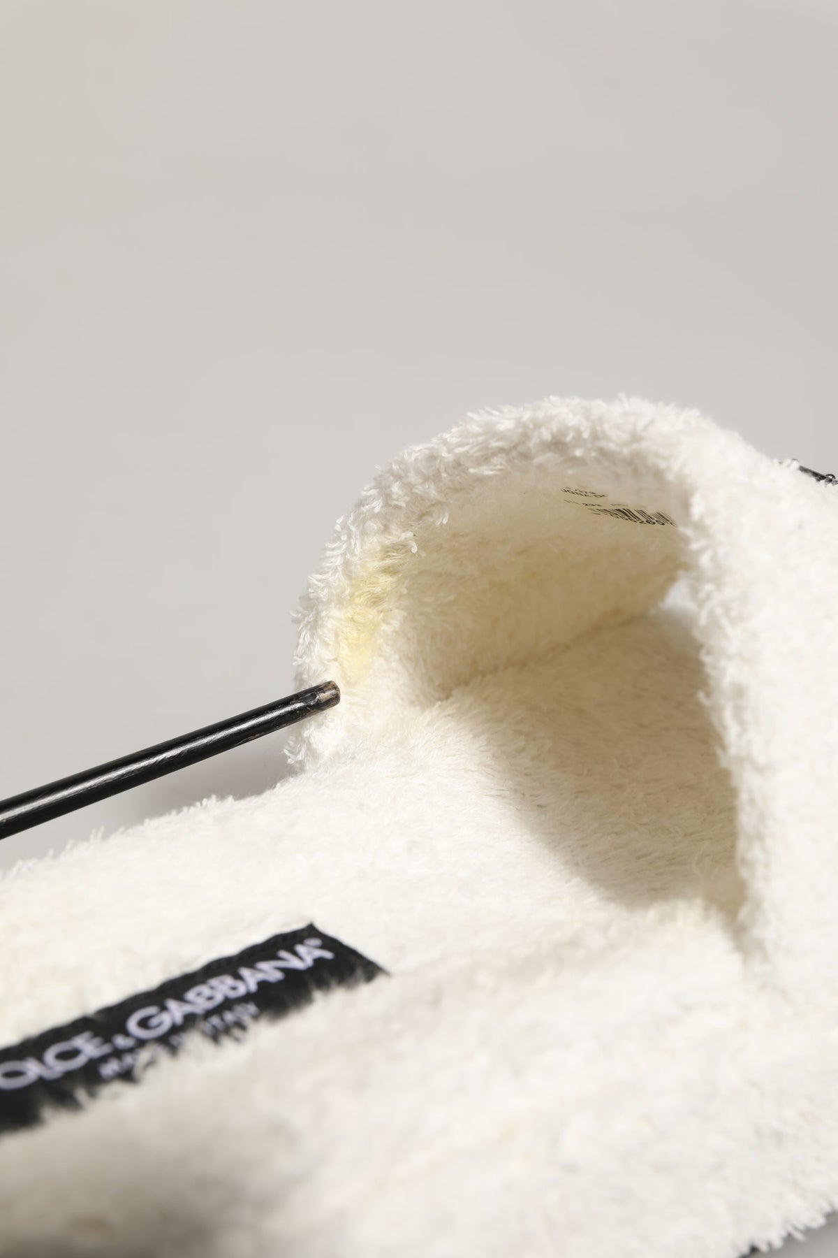 White Faux Fur Flats Men Slides Sandals Shoes