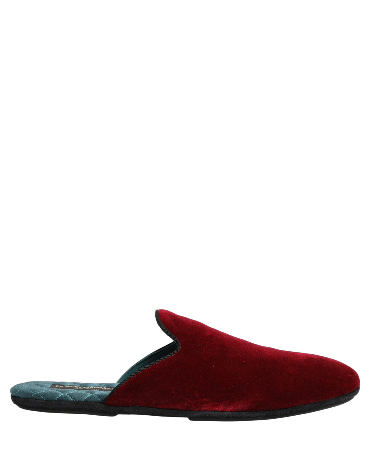 Red Suede Slides Flat Slipper Men Shoes