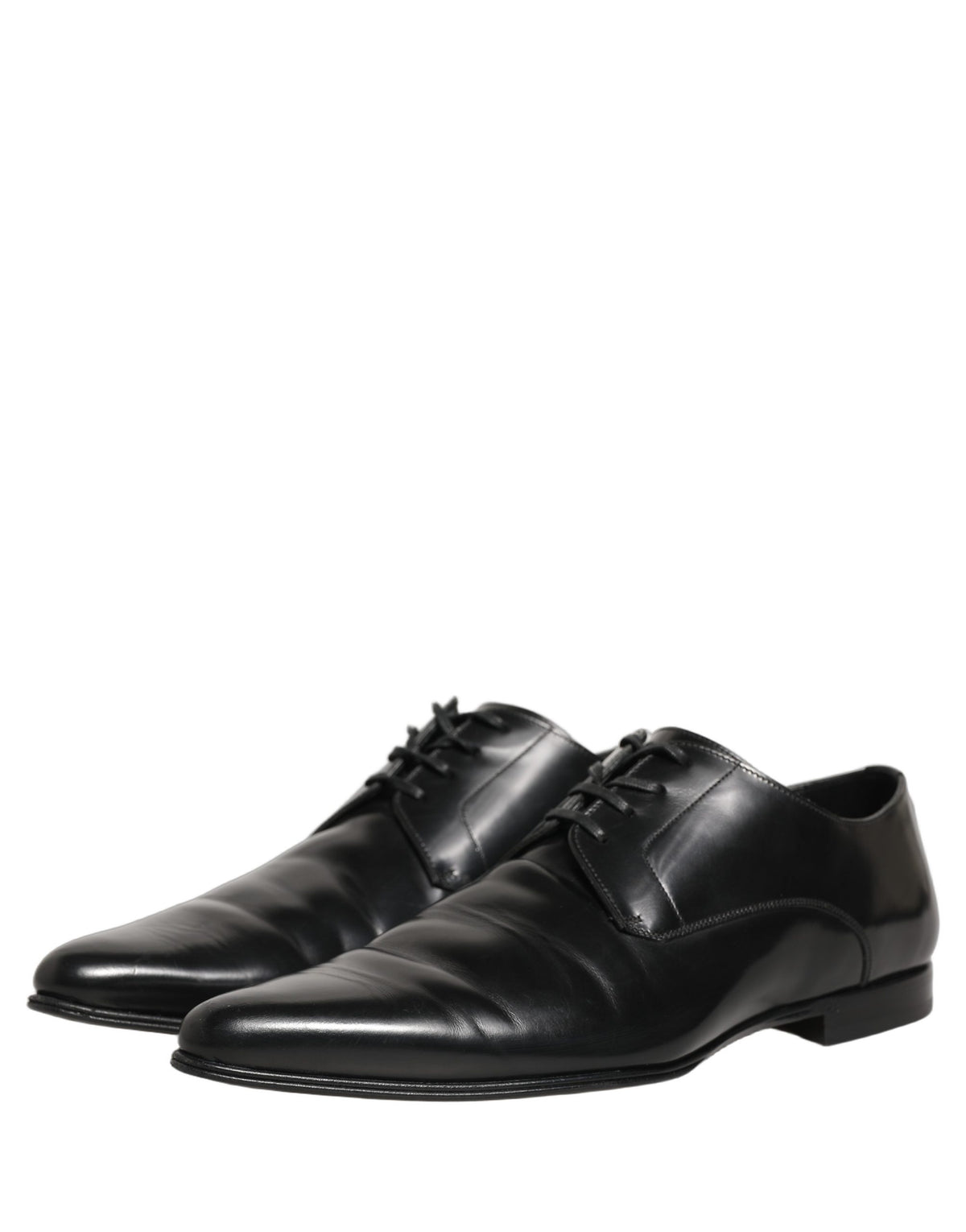 Black Leather Derby Dress Men Formal Shoes