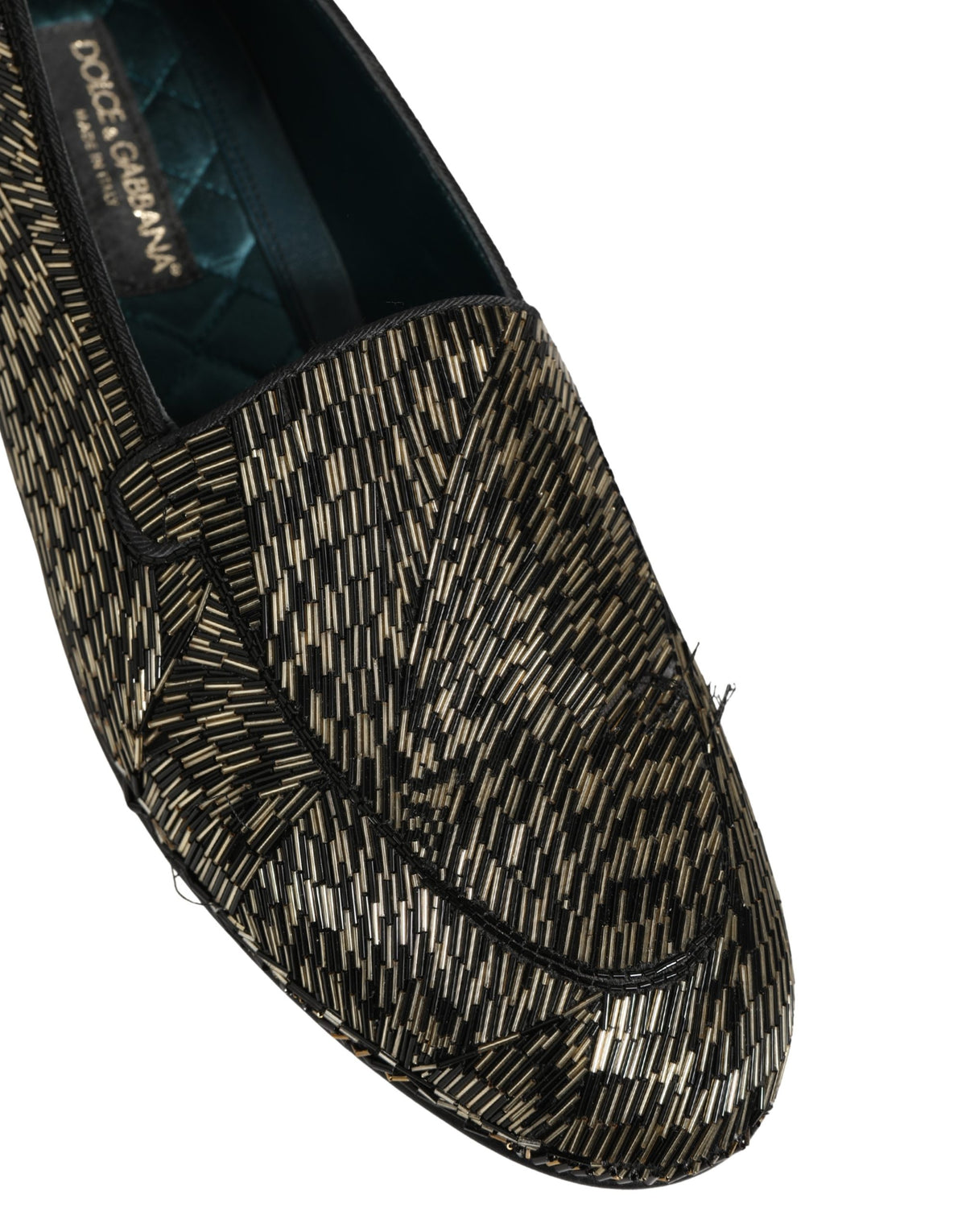 Black Silver Embellished Dress Loafers Shoes