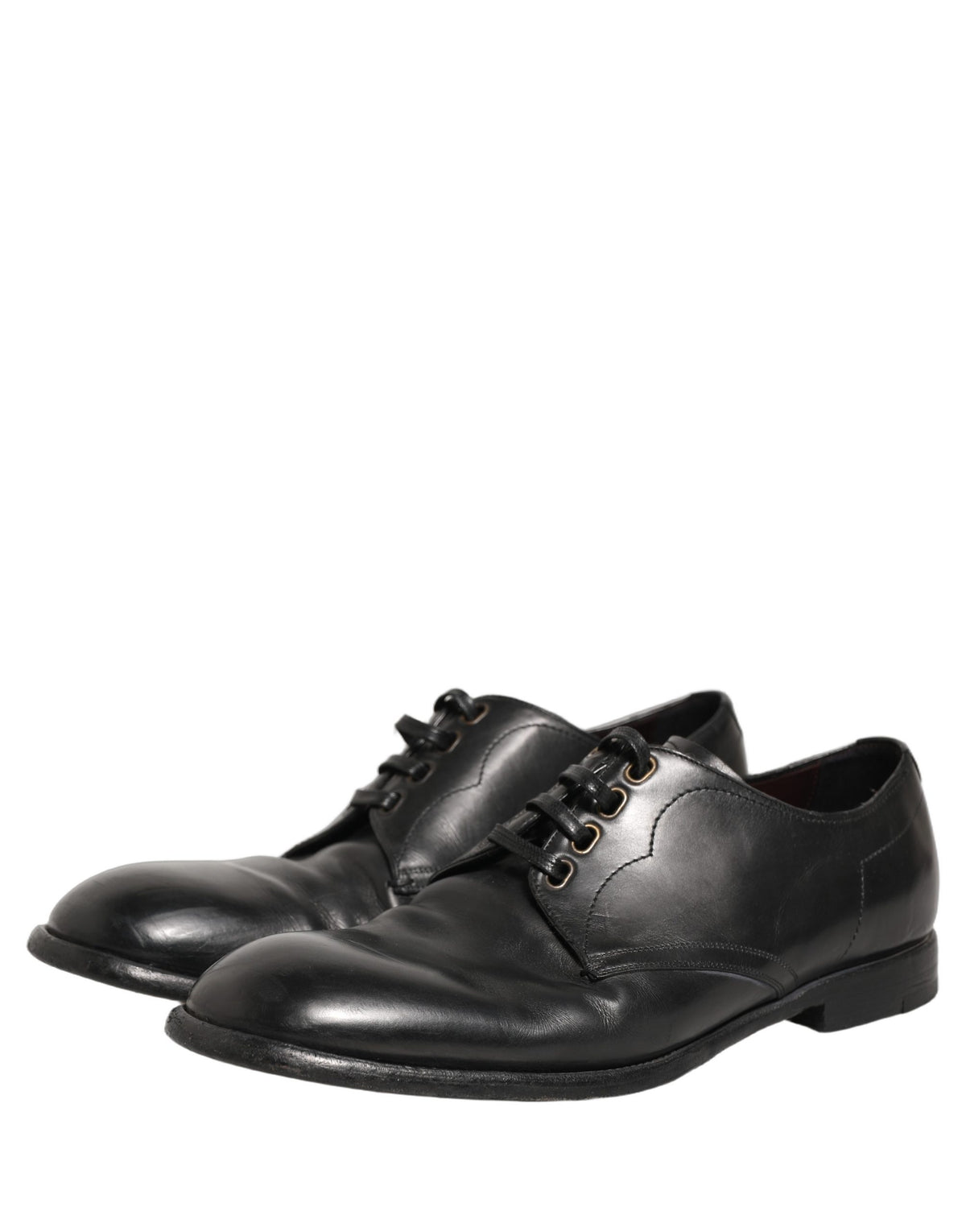 Black Leather Derby Dress Men Formal Shoes