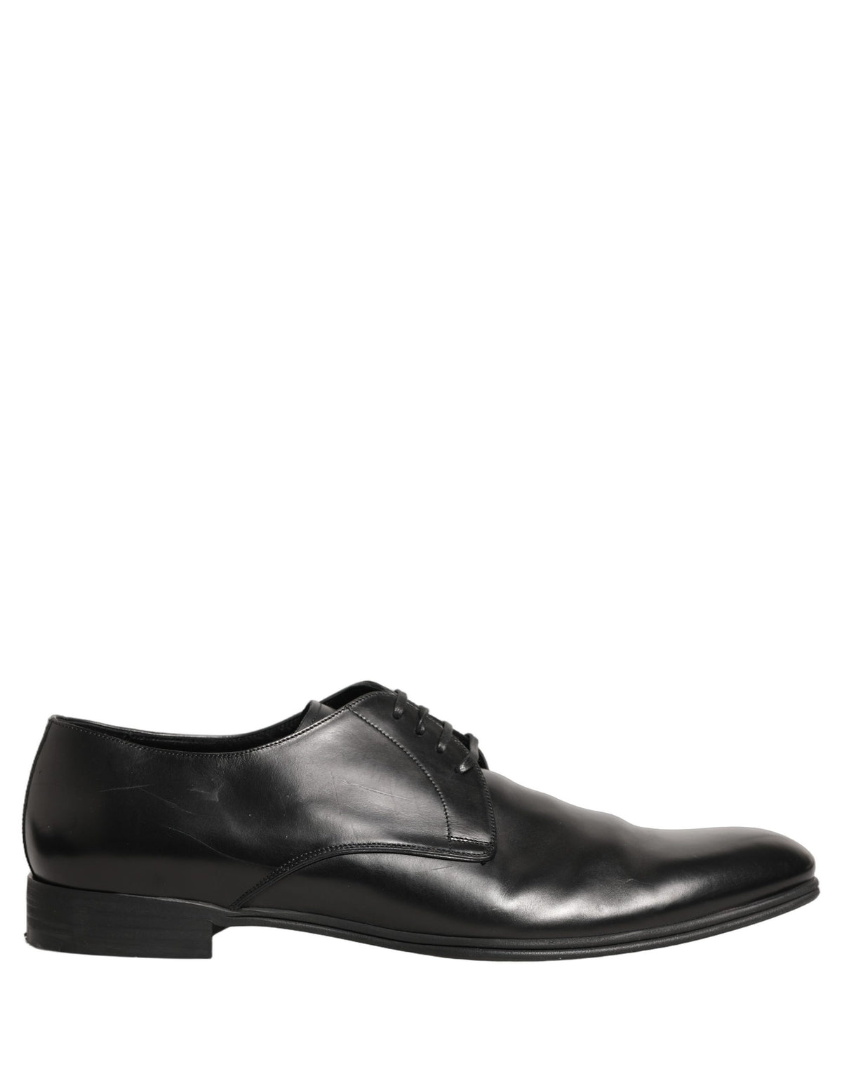 Black Leather Men Derby Dress Formal Shoes