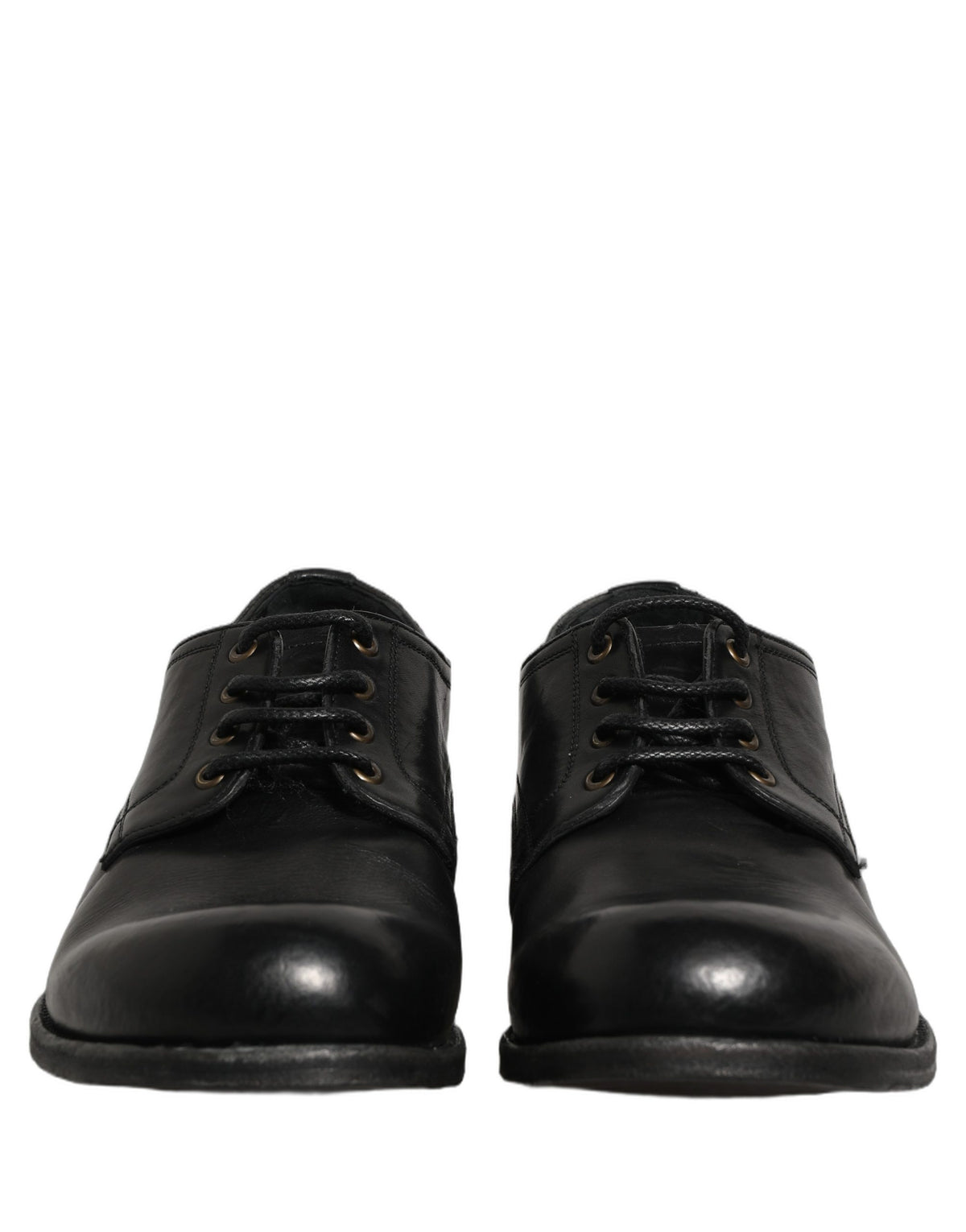 Black Leather Men Derby Dress Formal Shoes