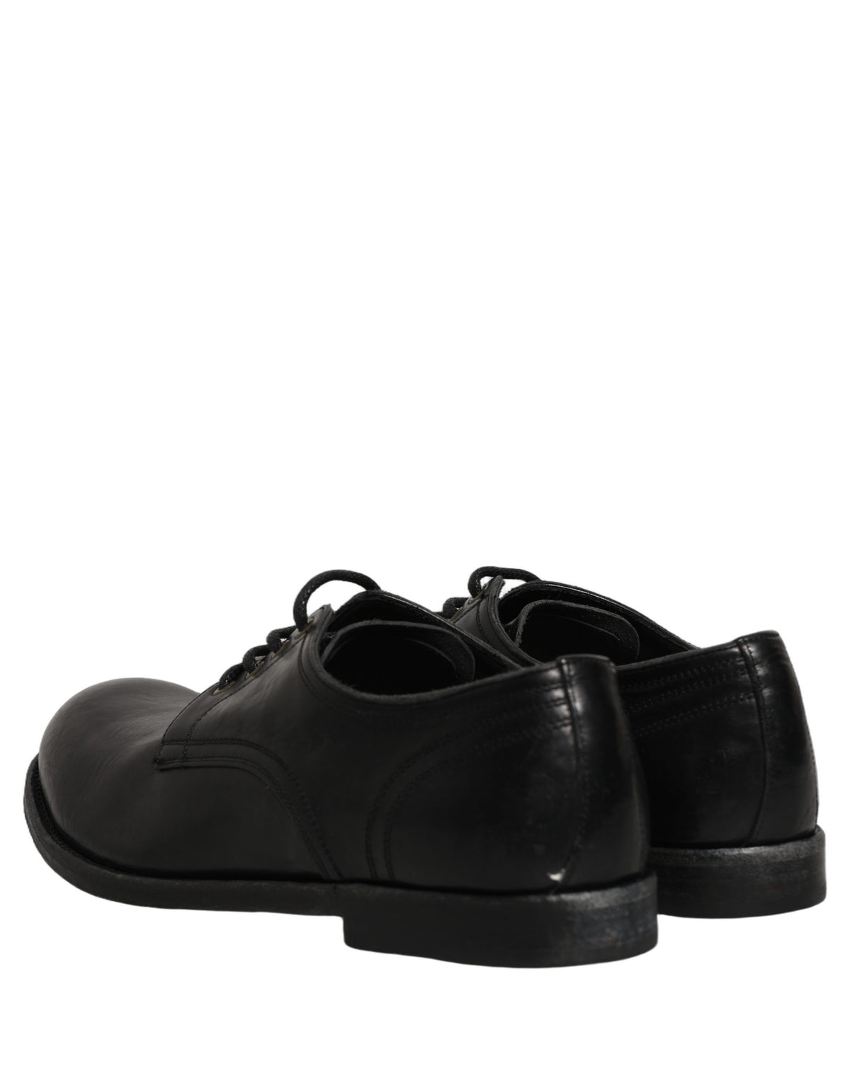 Black Leather Men Derby Dress Formal Shoes