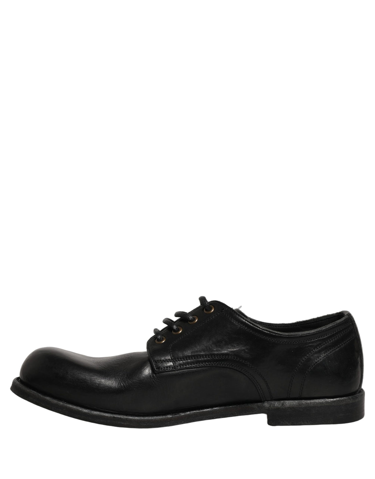 Black Leather Men Derby Dress Formal Shoes