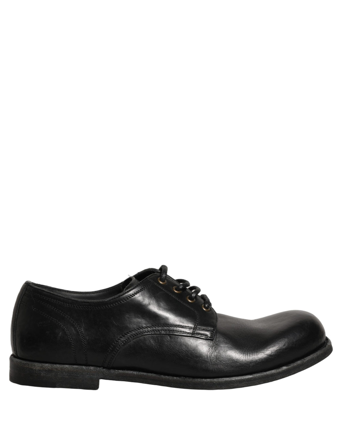 Black Leather Men Derby Dress Formal Shoes