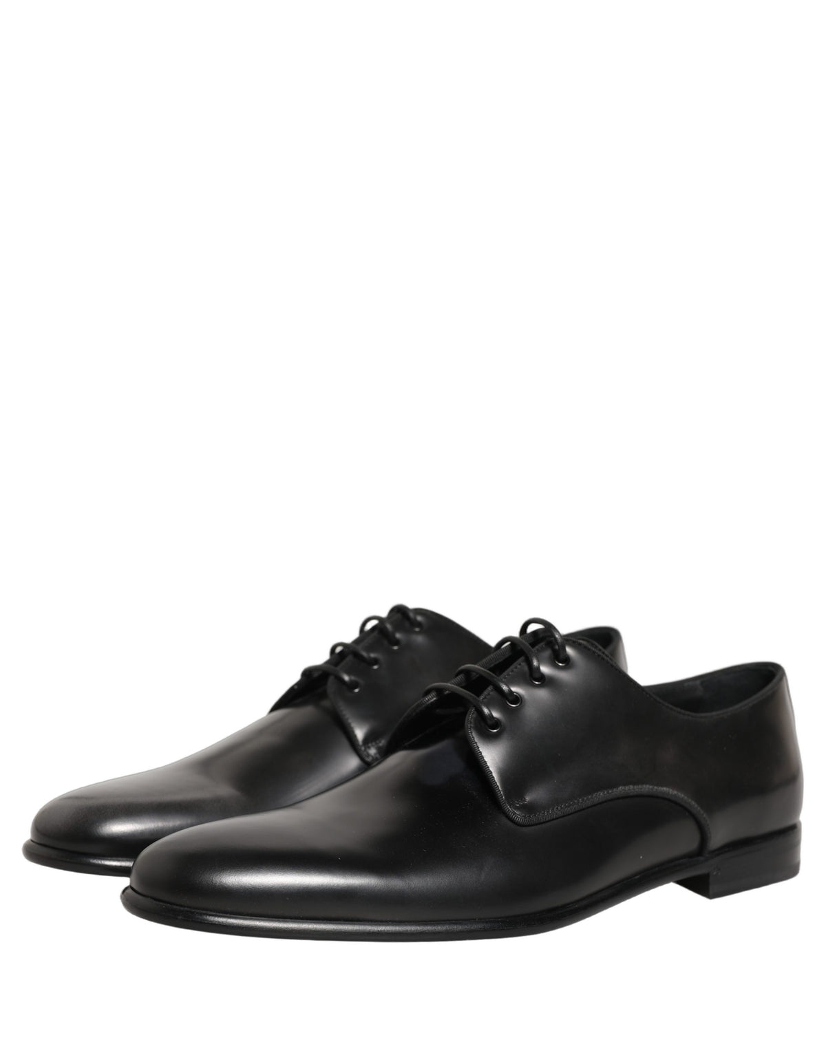 Black Leather Men Derby Dress Formal Shoes