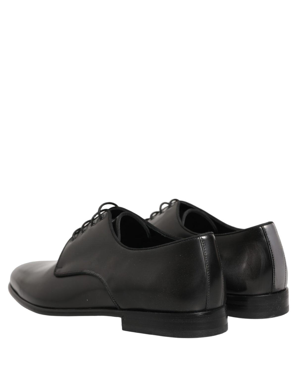 Black Leather Men Derby Dress Formal Shoes