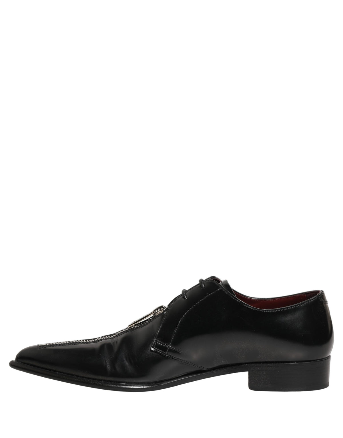 Black Leather Men Derby Dress Formal Shoes