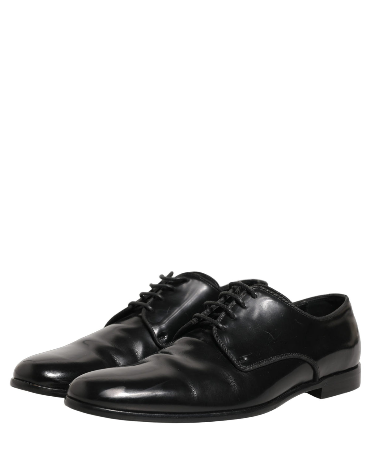 Black Leather Men Derby Dress Formal Shoes
