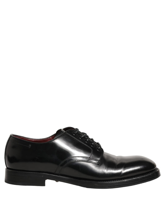 Black Leather Derby Dress Men Formal Shoes