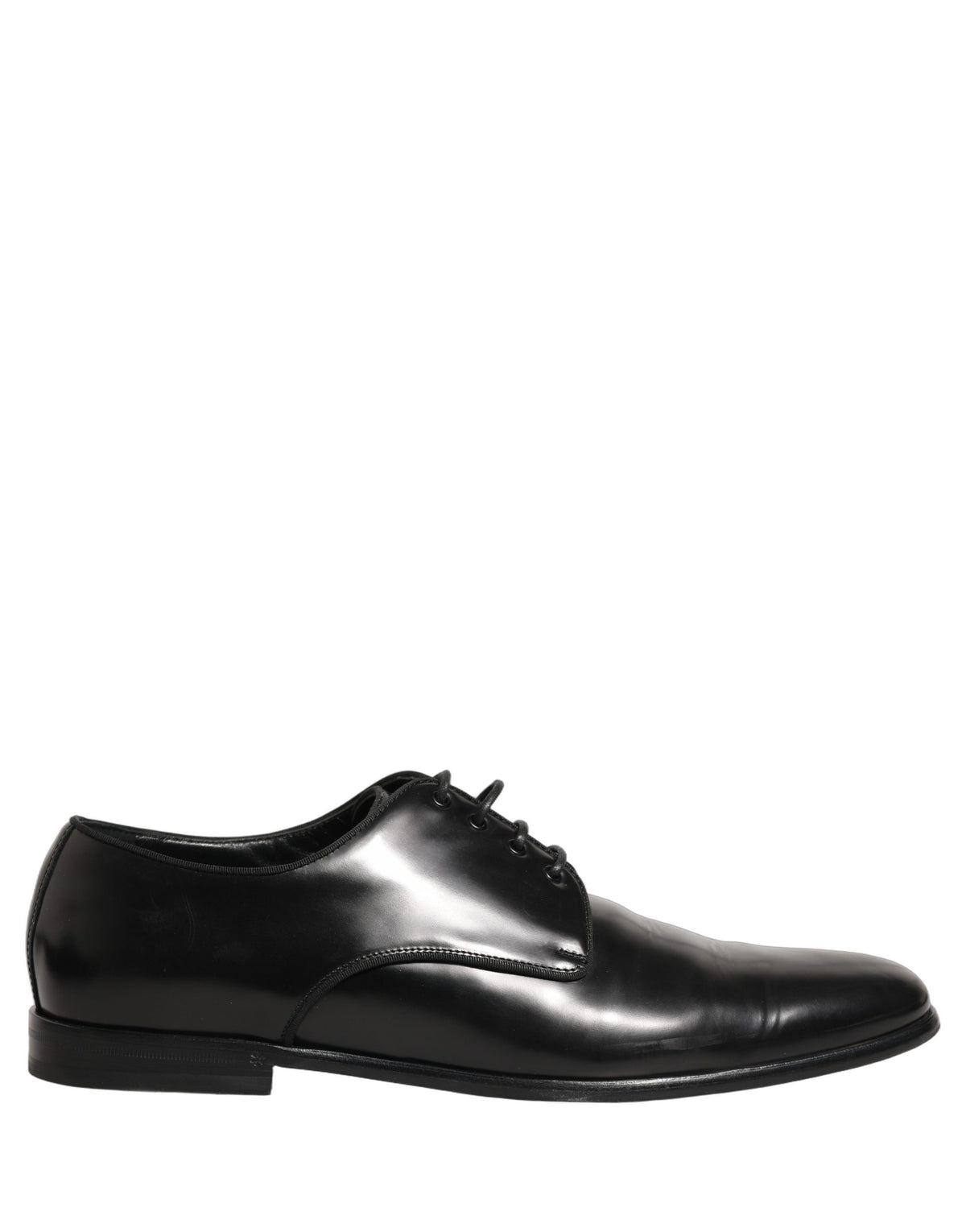 Black Leather Men Derby Dress Formal Shoes