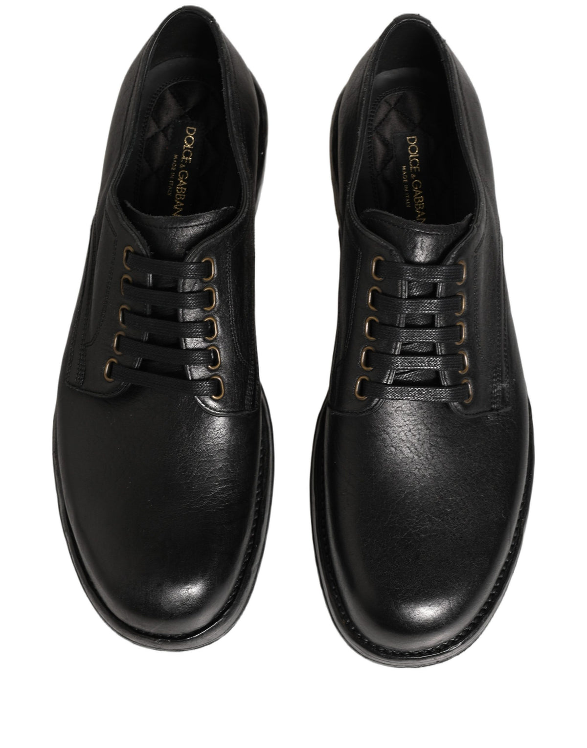 Black Leather Lace Up Derby Dress Men Shoes