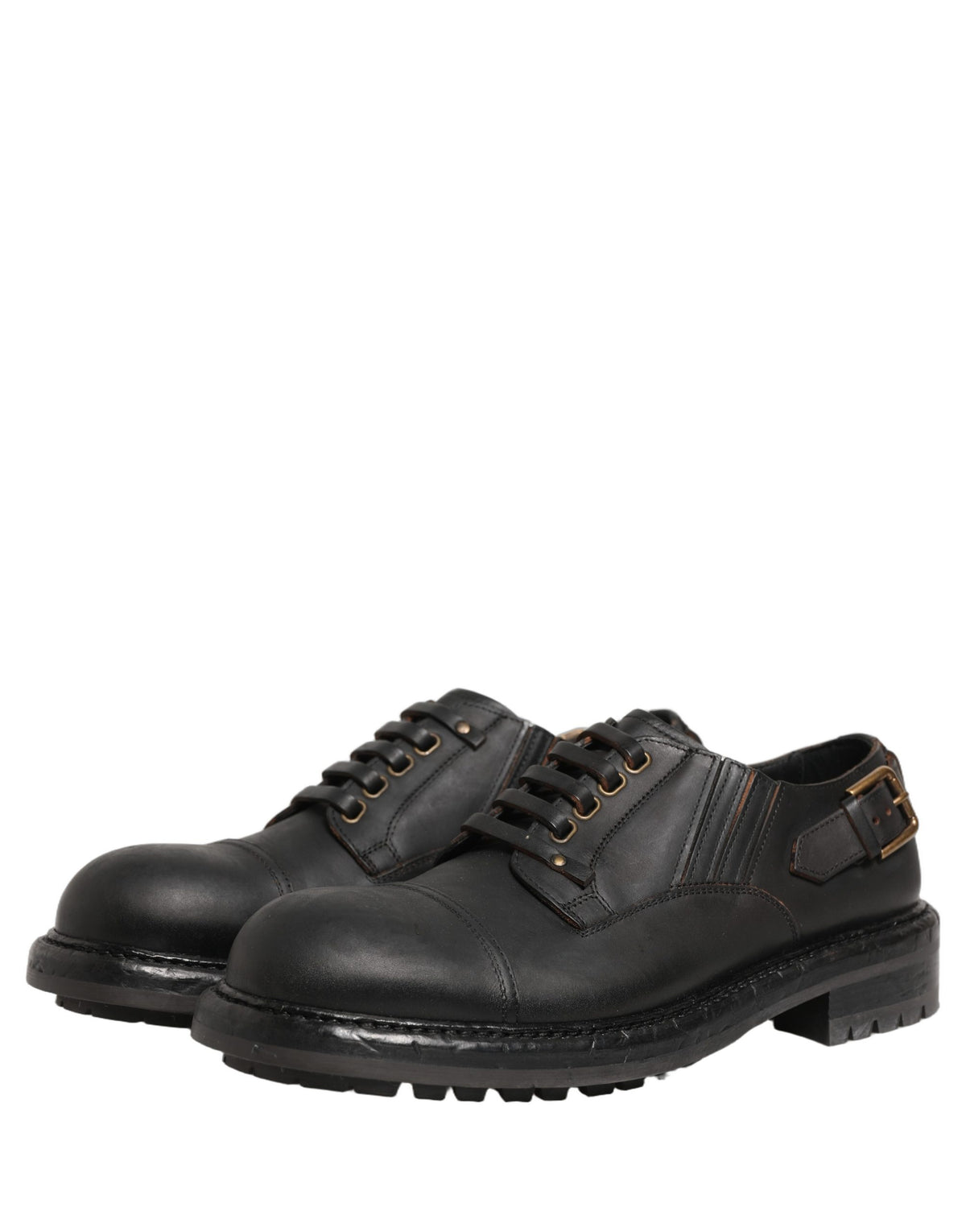 Dress Black Leather Lace Up Derby Men Shoes