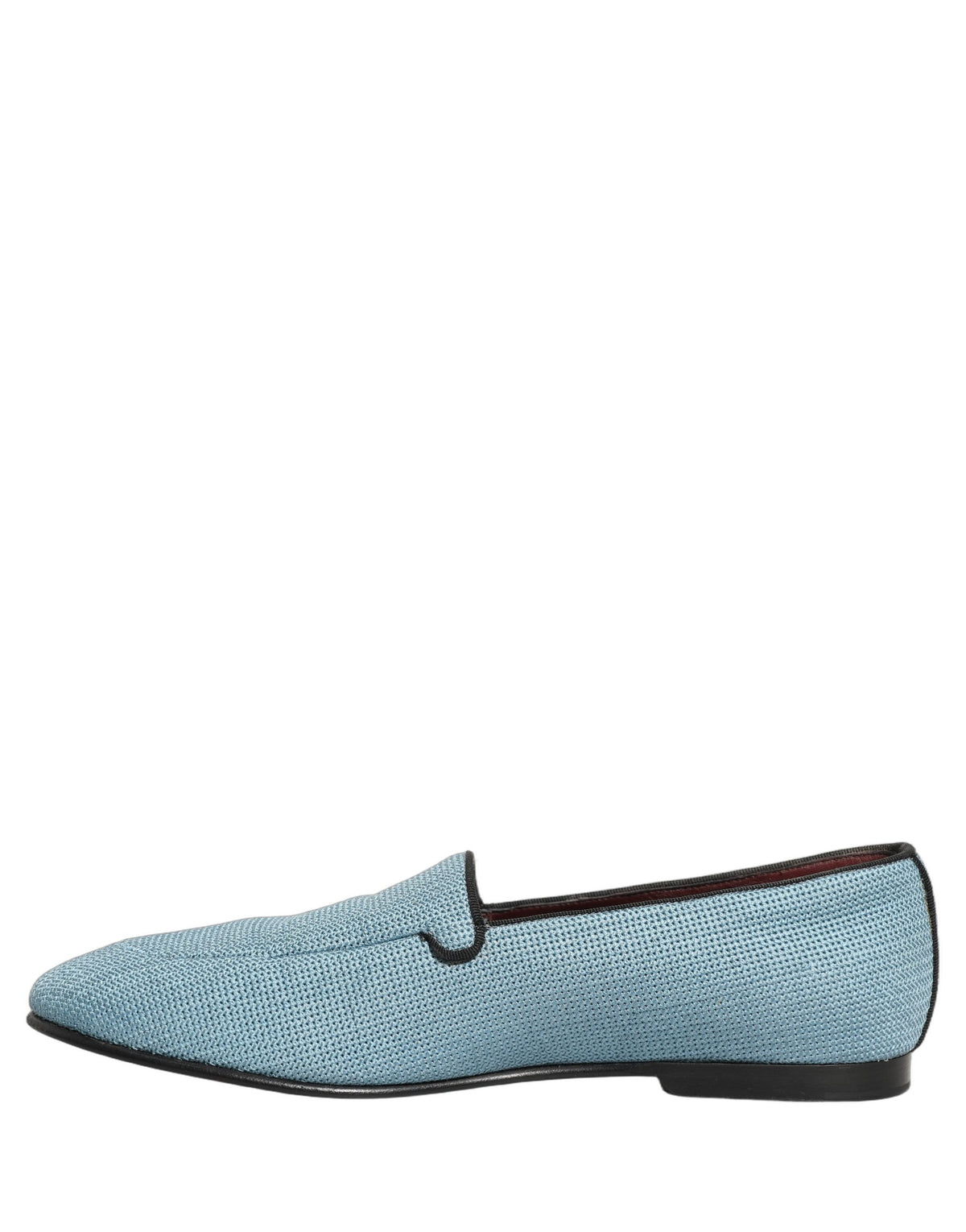 Blue Woven Men Slip On Dress Loafers Shoes