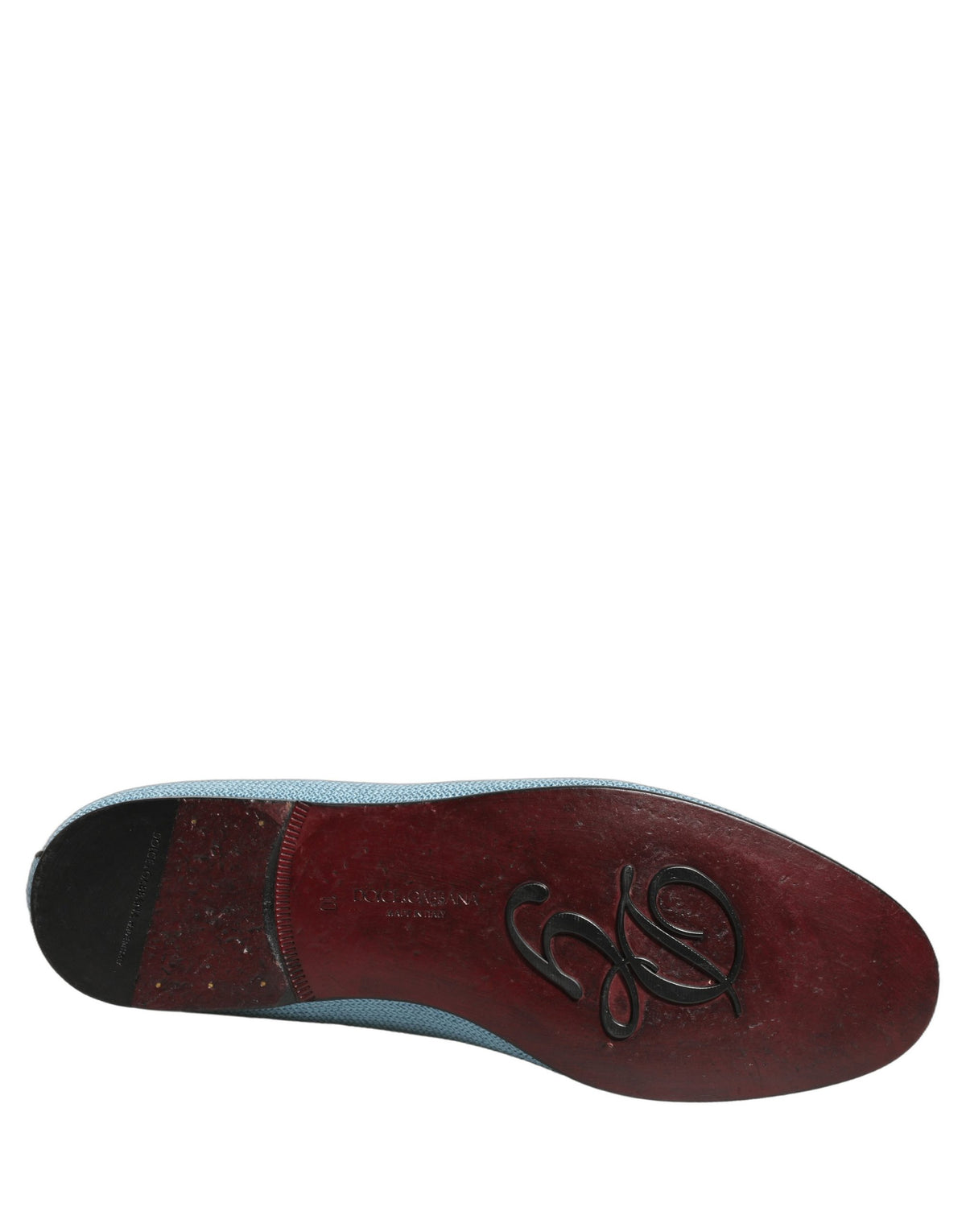 Blue Woven Men Slip On Dress Loafers Shoes