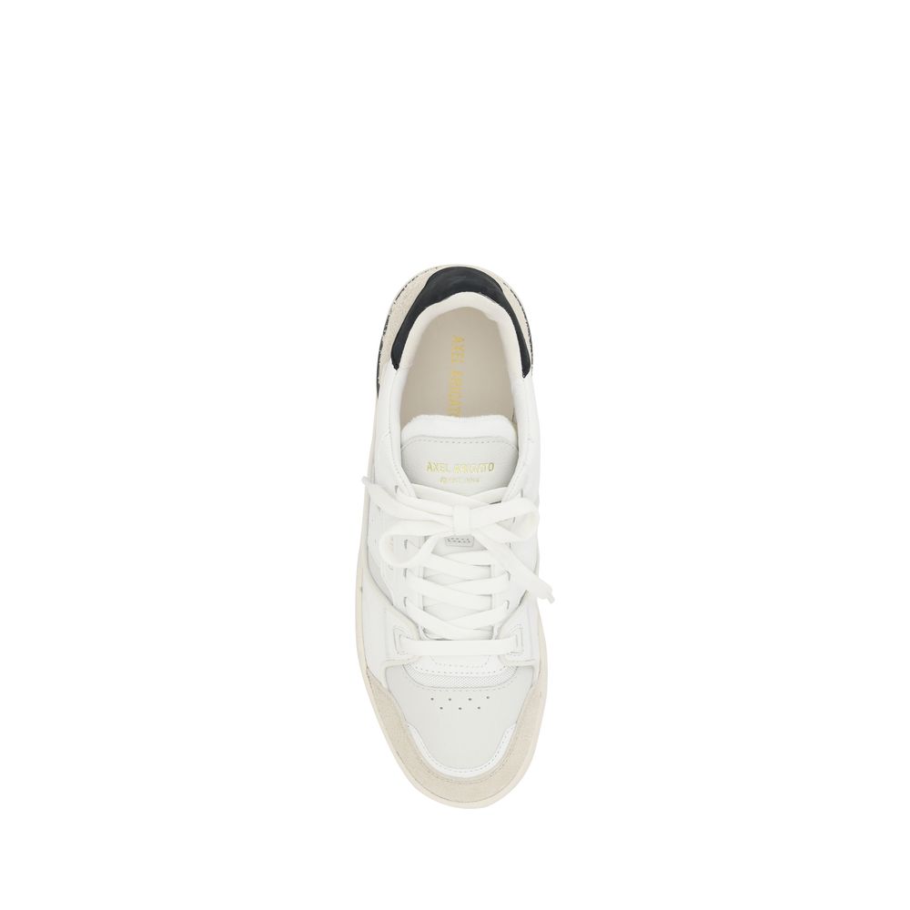 White Calf Leather Bos Taurus Low Top Sneakers