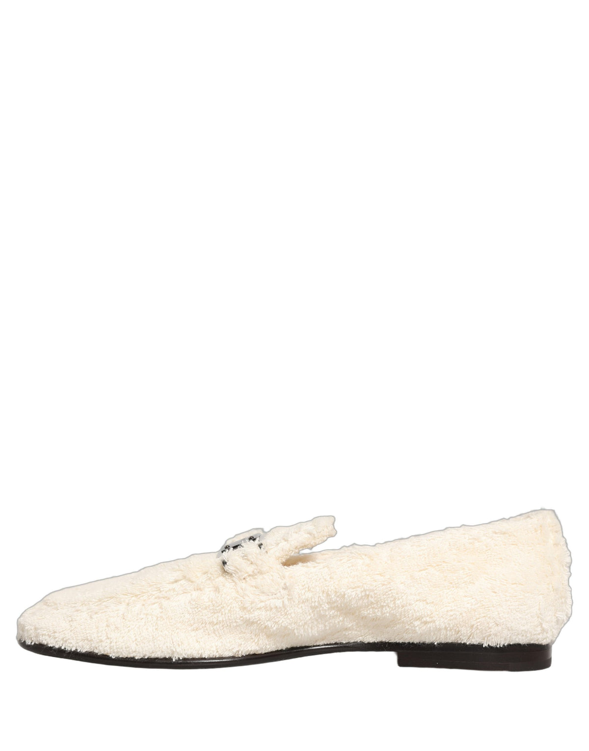 White Fur Shearling Men Dress Loafers Shoes