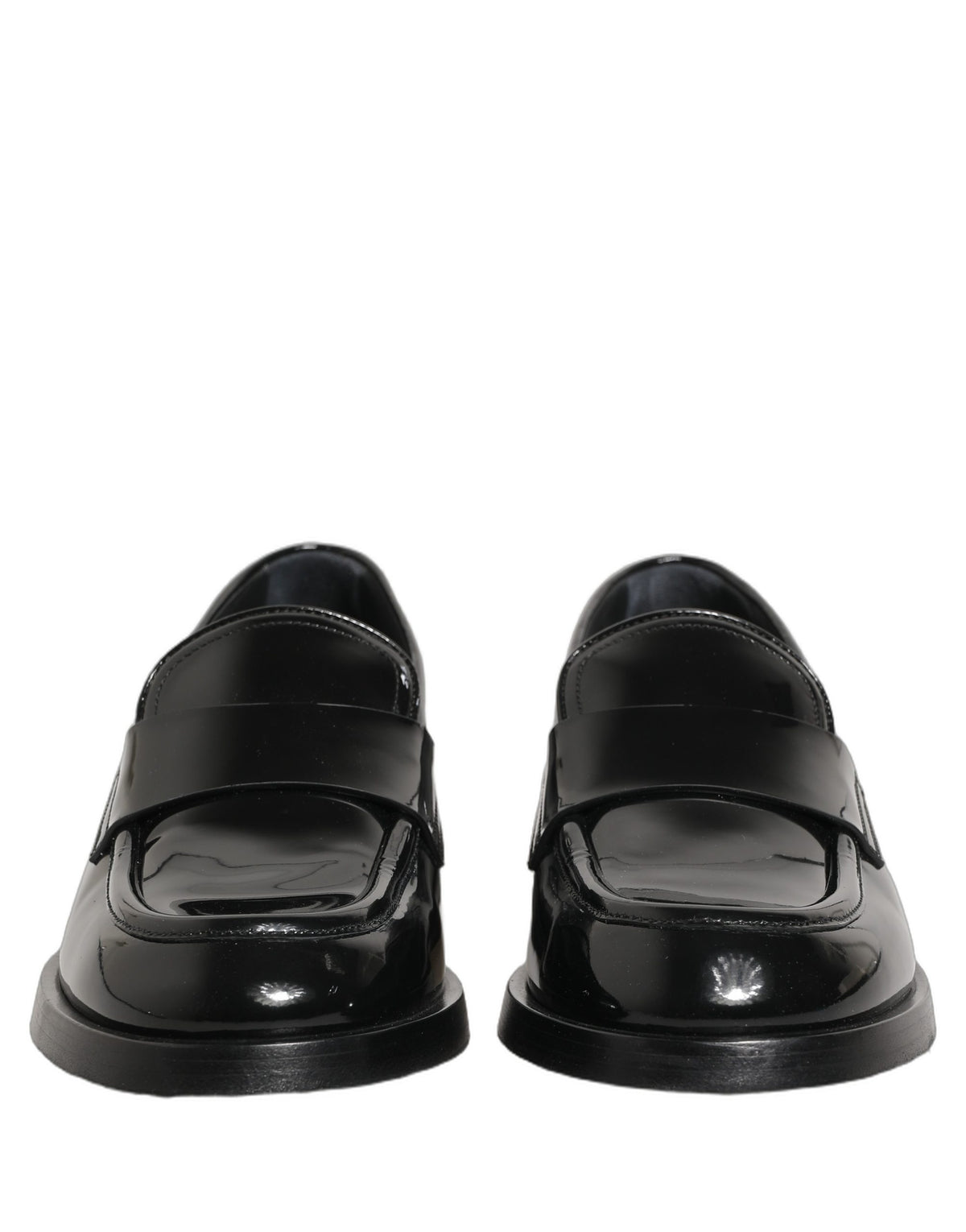 Black Leather Formal Men Dress Loafers Shoes