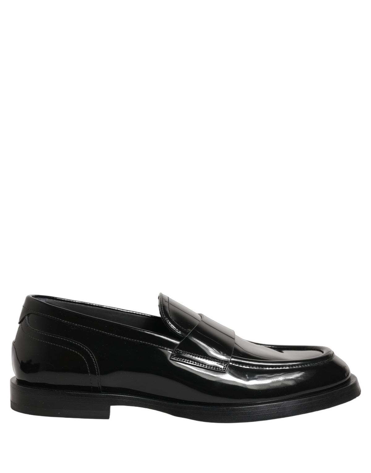 Black Leather Formal Men Dress Loafers Shoes