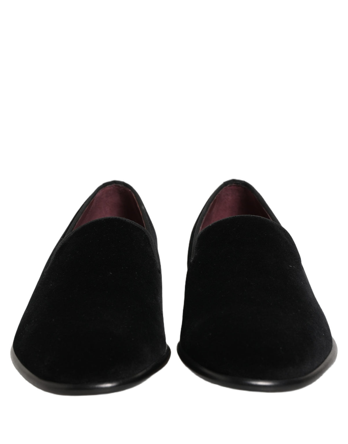 Black Velvet Loafers Formal Men Dress Shoes