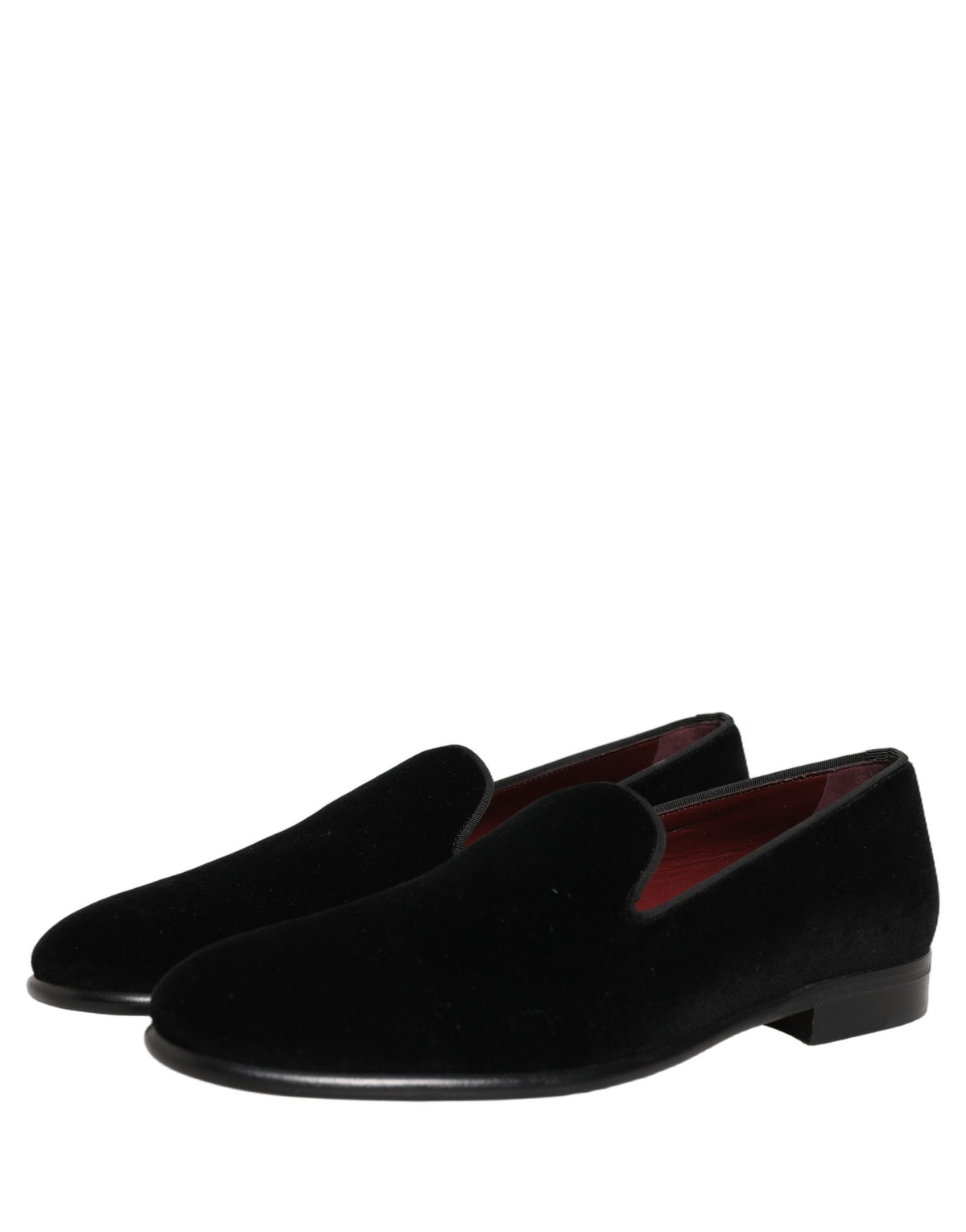 Black Velvet Loafers Formal Men Dress Shoes