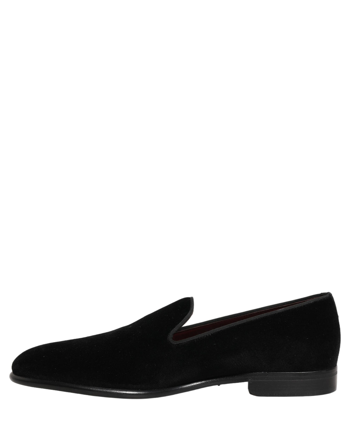 Black Velvet Loafers Formal Men Dress Shoes