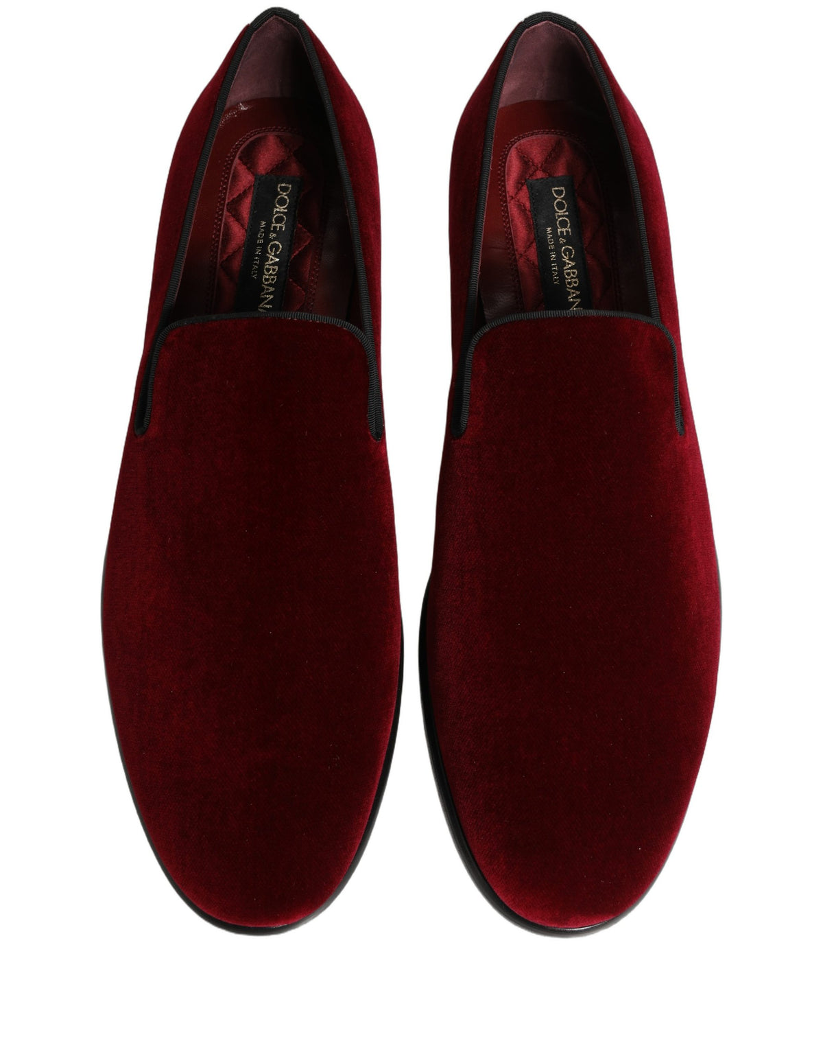 Maroon Velvet Slip On Men Dress Loafers Shoes