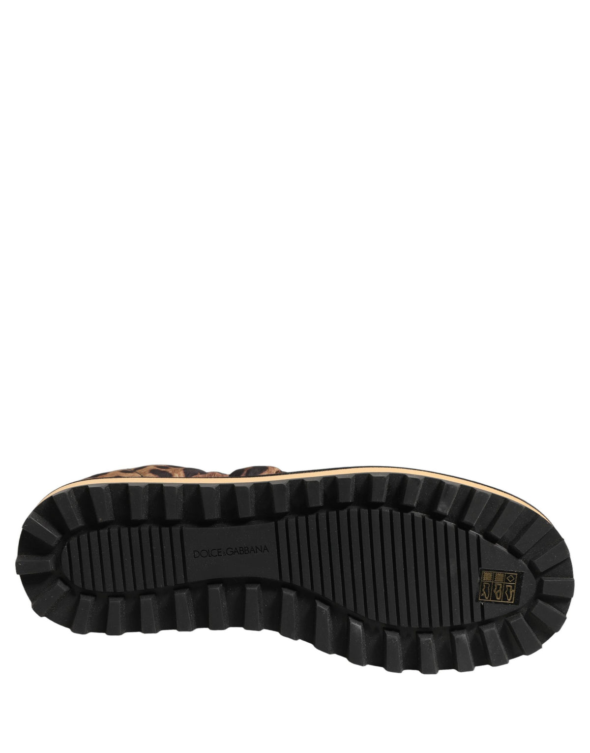 Brown Leopard Print Quilted Men Sneakers Shoes