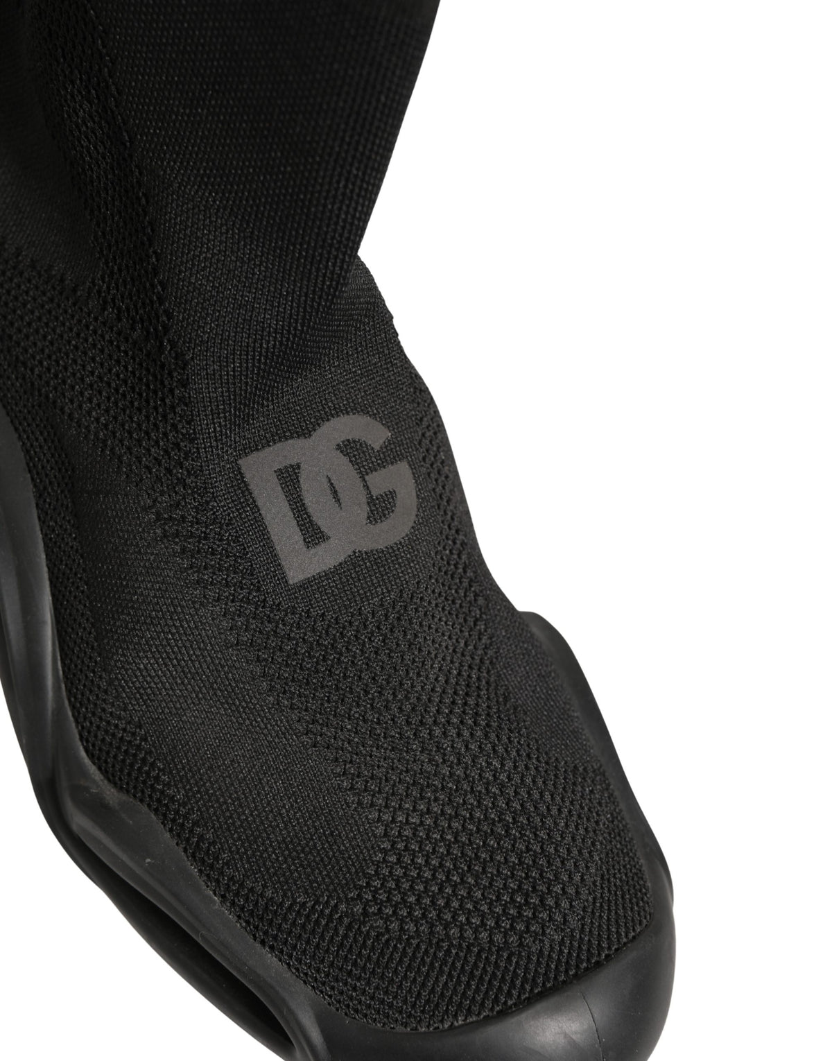 Black Slip On Wave Socks Men Sneakers Shoes