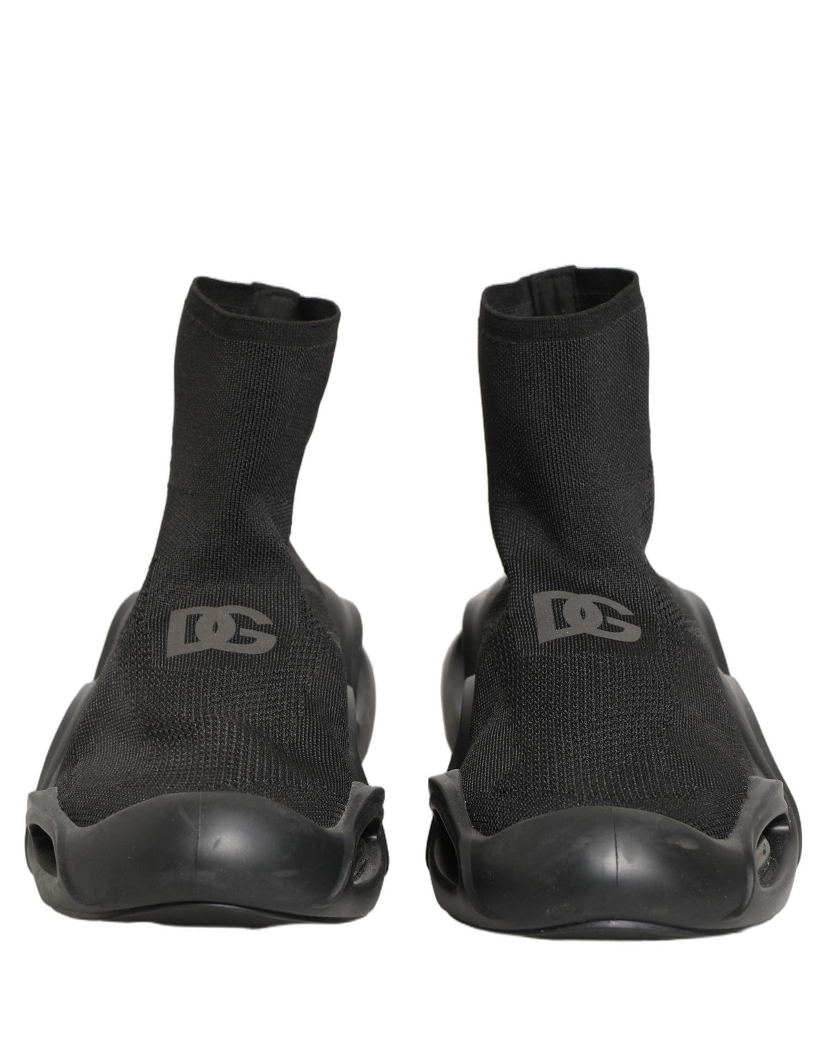 Black Slip On Wave Socks Men Sneakers Shoes