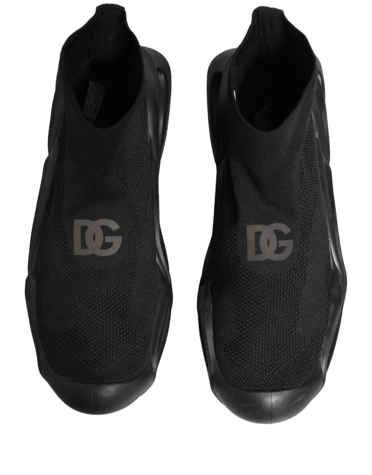 Black Slip On Wave Socks Men Sneakers Shoes